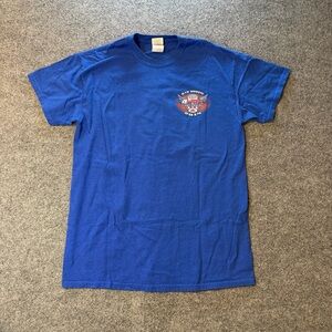 NHRA 4-Wide Nationals 2014 Blue Graphic T-Shirt Size M